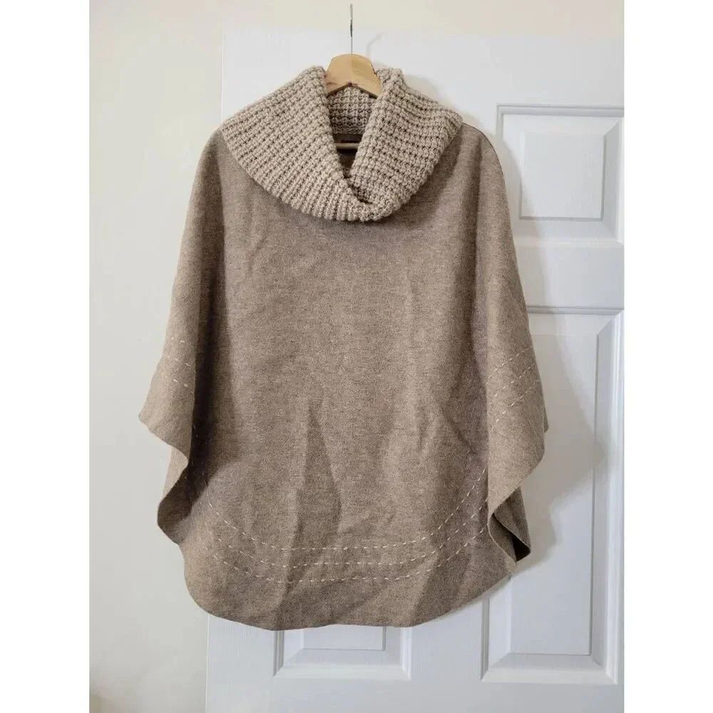 Shupaca Brown Poncho One Size NWOT